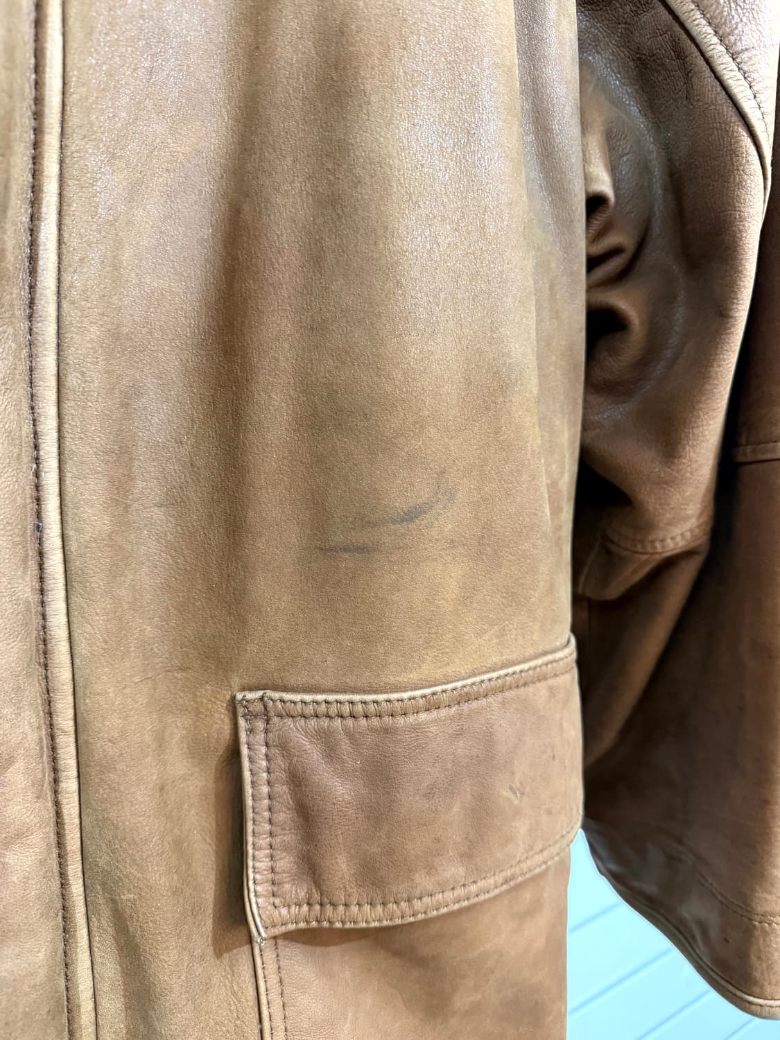 MITSUMINE Cowhide 소가죽 파이어맨 버클 코트 상품이미지10