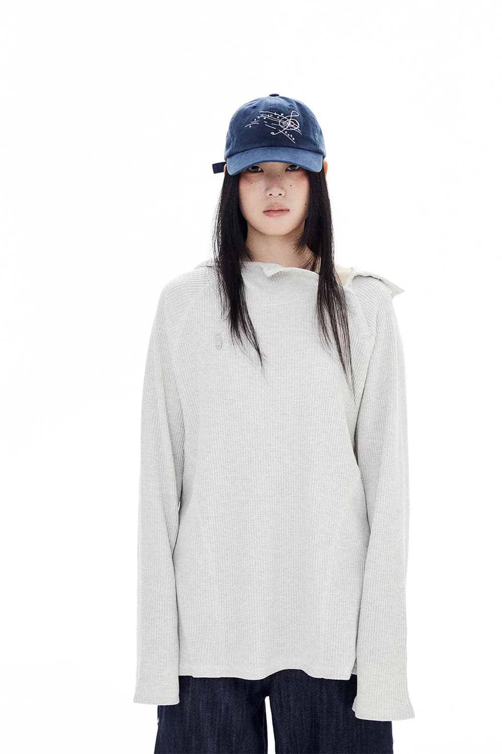 할로미늄 와플 후디 오트밀 상품이미지1