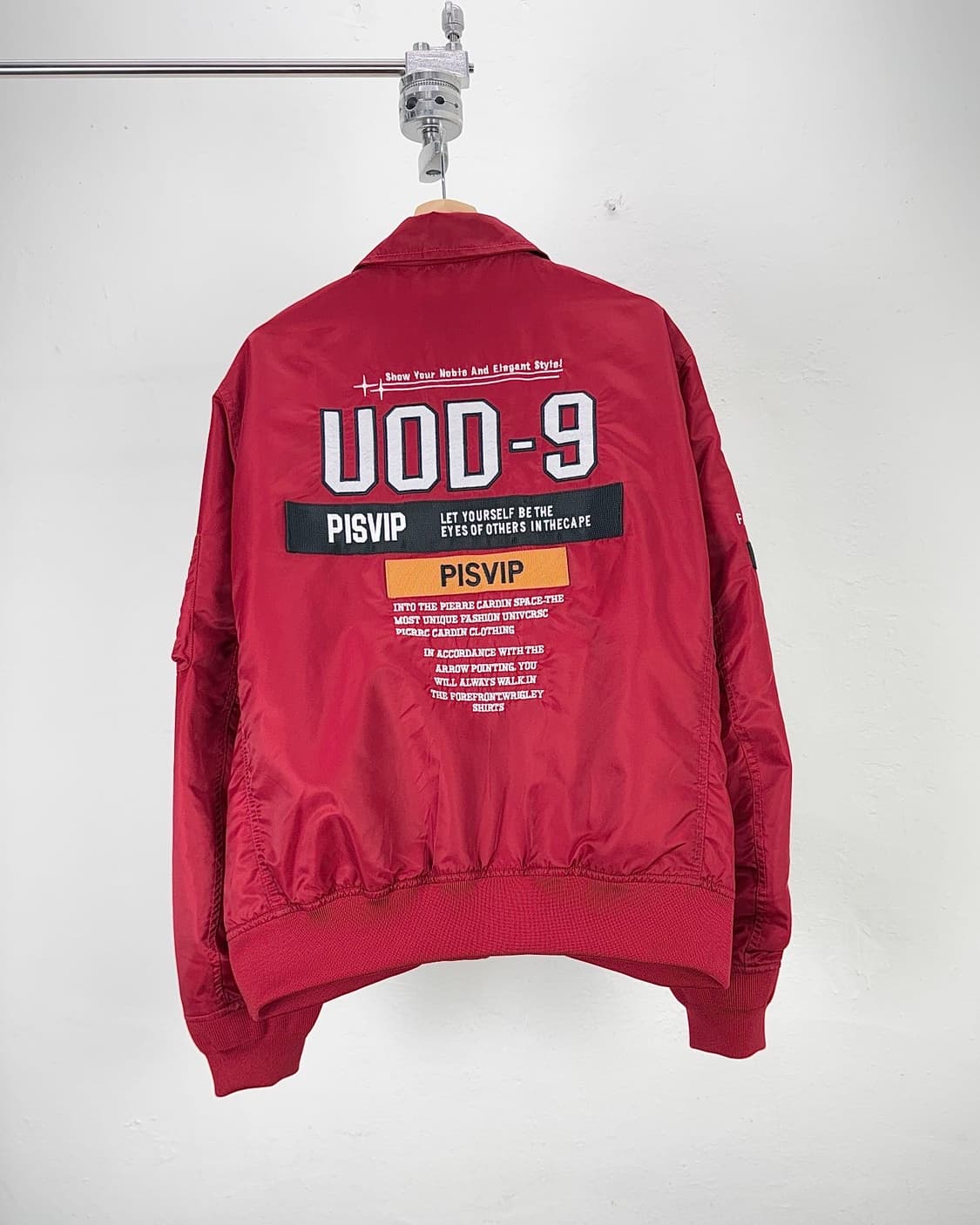 QUESIRAMS 레드 밀리터리 UOD-9 플라이트 봄버 자켓 상품이미지6