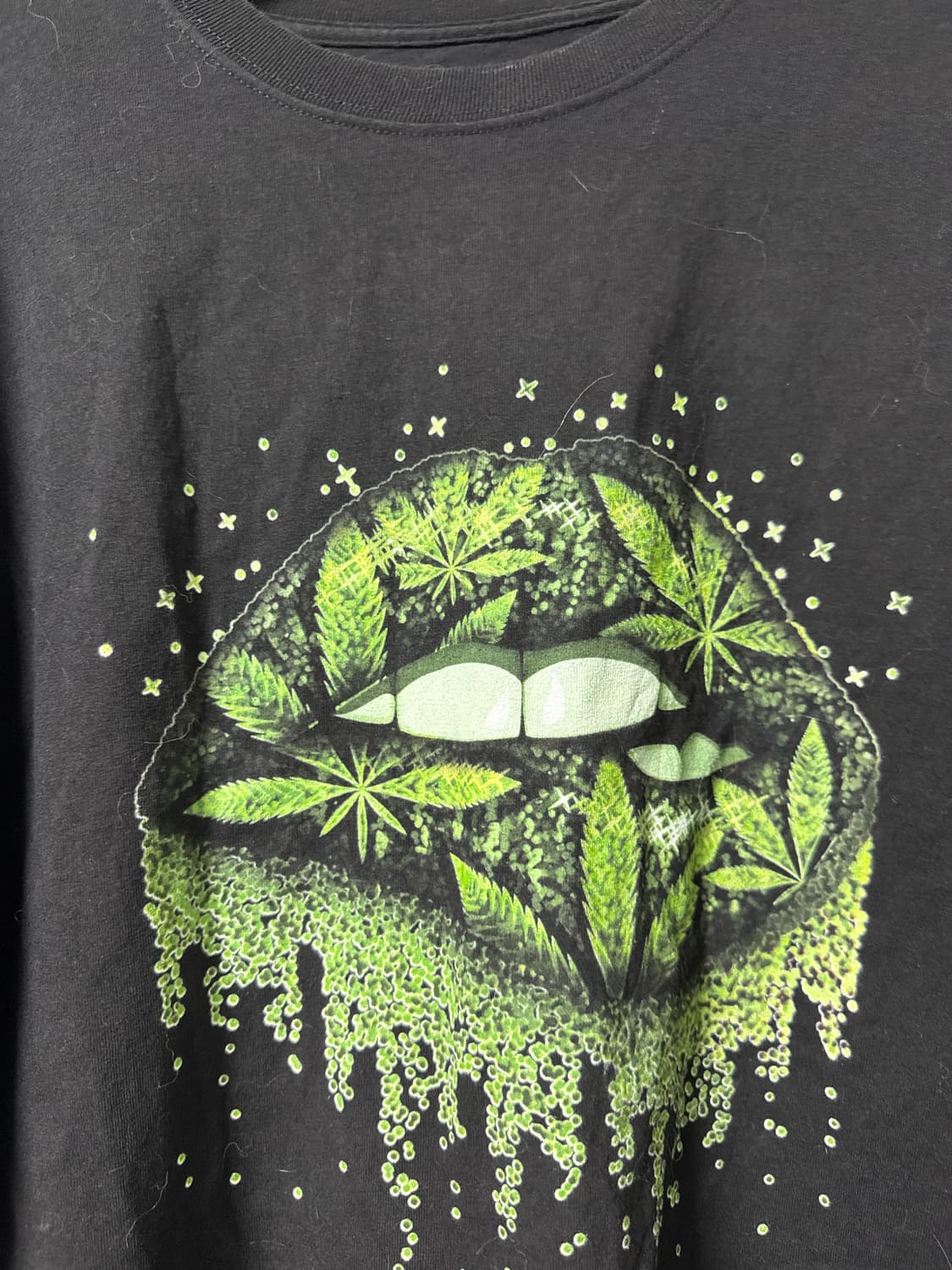 빈티지 떨 입술 로고 반팔티 상품이미지4