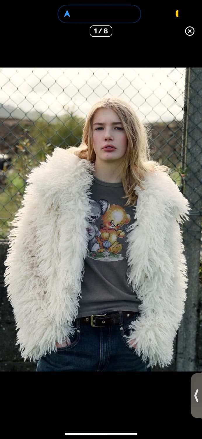 자라 아이보리 퍼자켓 새상품 상품이미지2