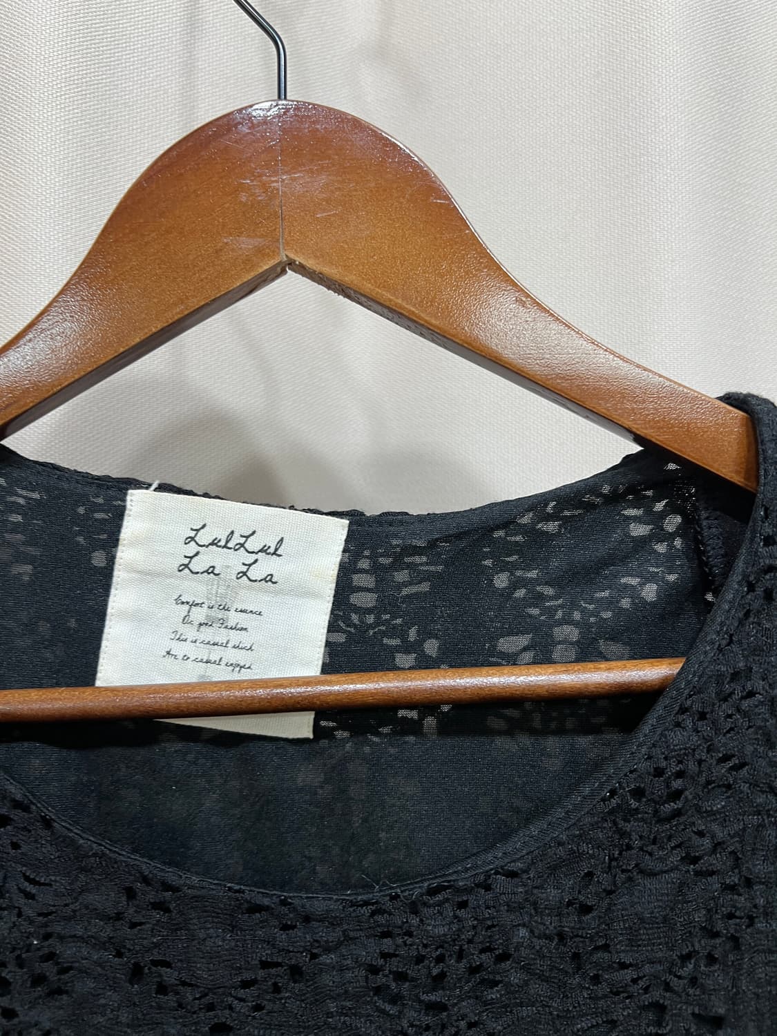 빈티지 여성 펀칭 그물 롱승리브 상품이미지4