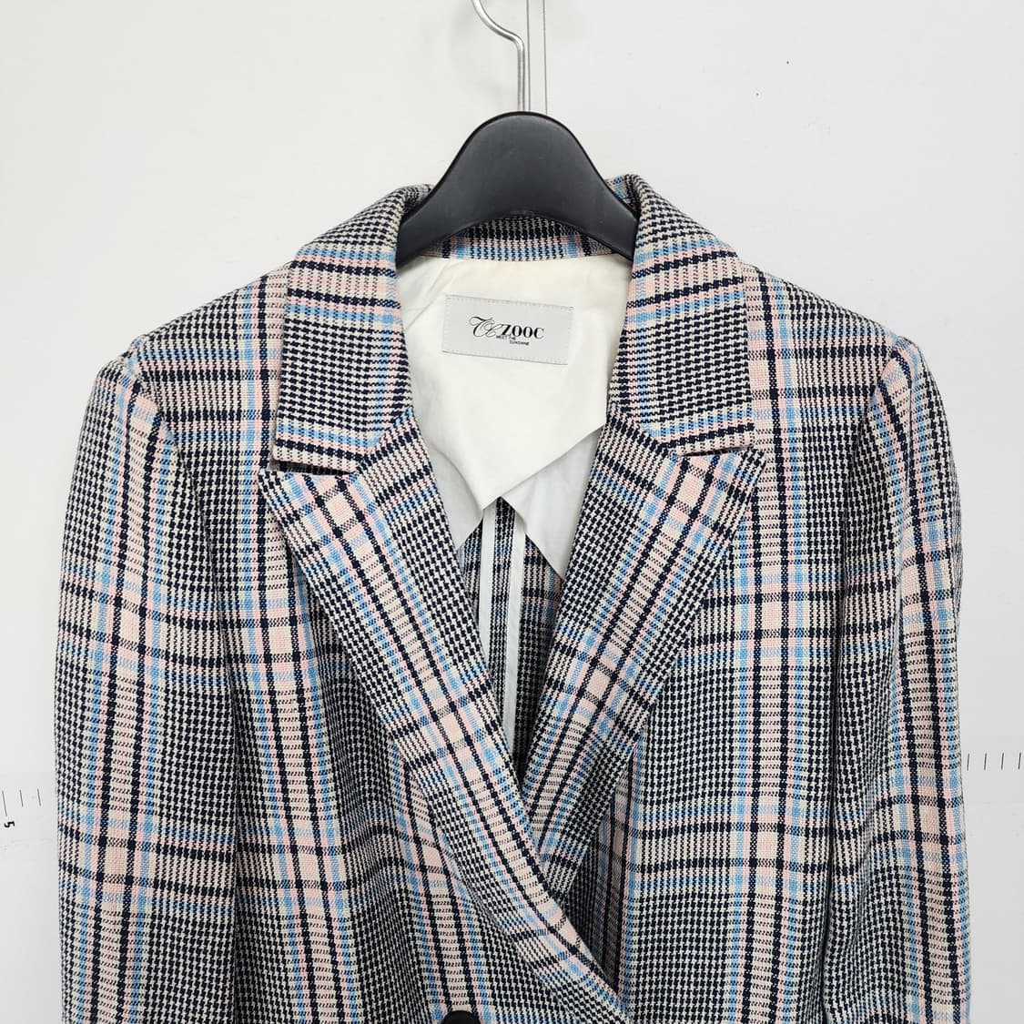 ZOOC 체크 더블 브레스트 자켓 상품이미지2