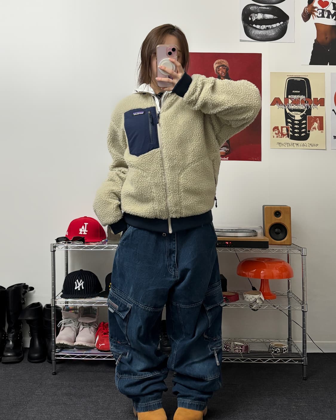 파타고니아 레트로X 베이지 후리스 자켓 상품이미지4