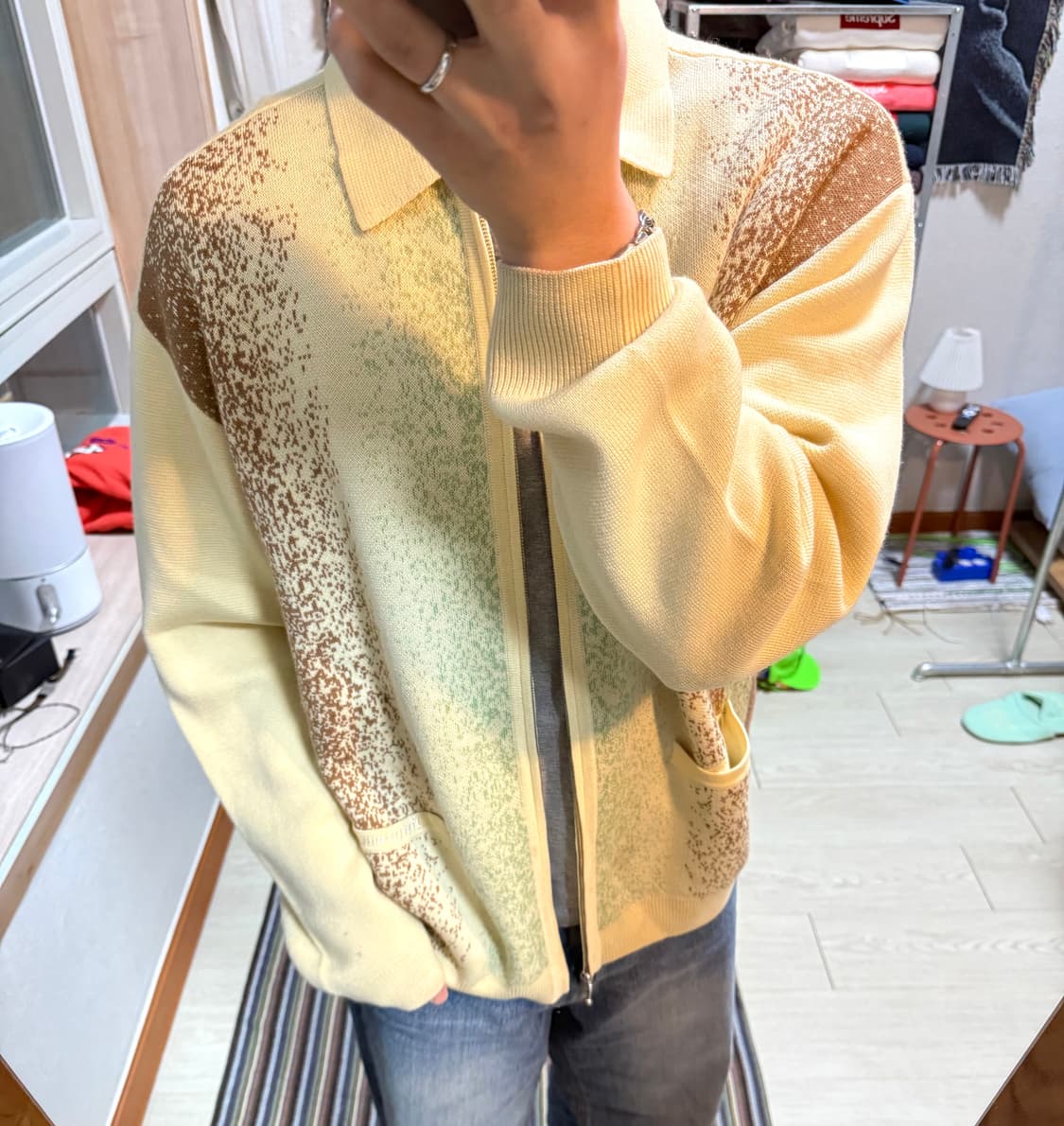 슈프림 그라디언트 니트 집업 가디건 상품이미지1