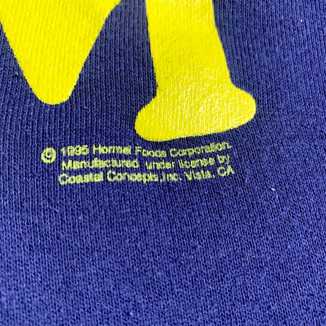 [XL] 90s SPAM Logo Sweatshirt Navy 상품이미지3