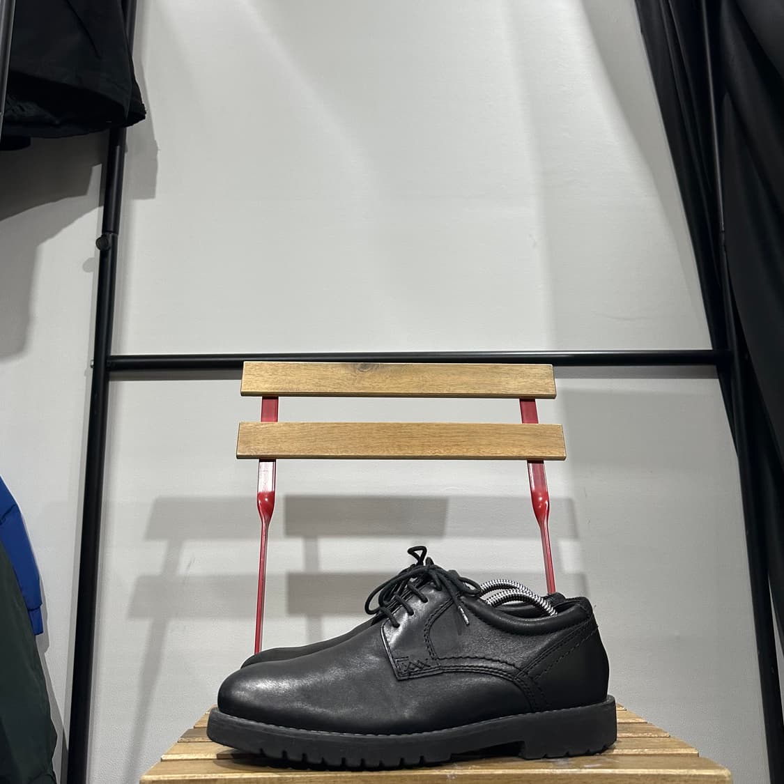 265) 락포트 구두 남성 남자 더비 슈즈 블랙 레더 상품이미지3