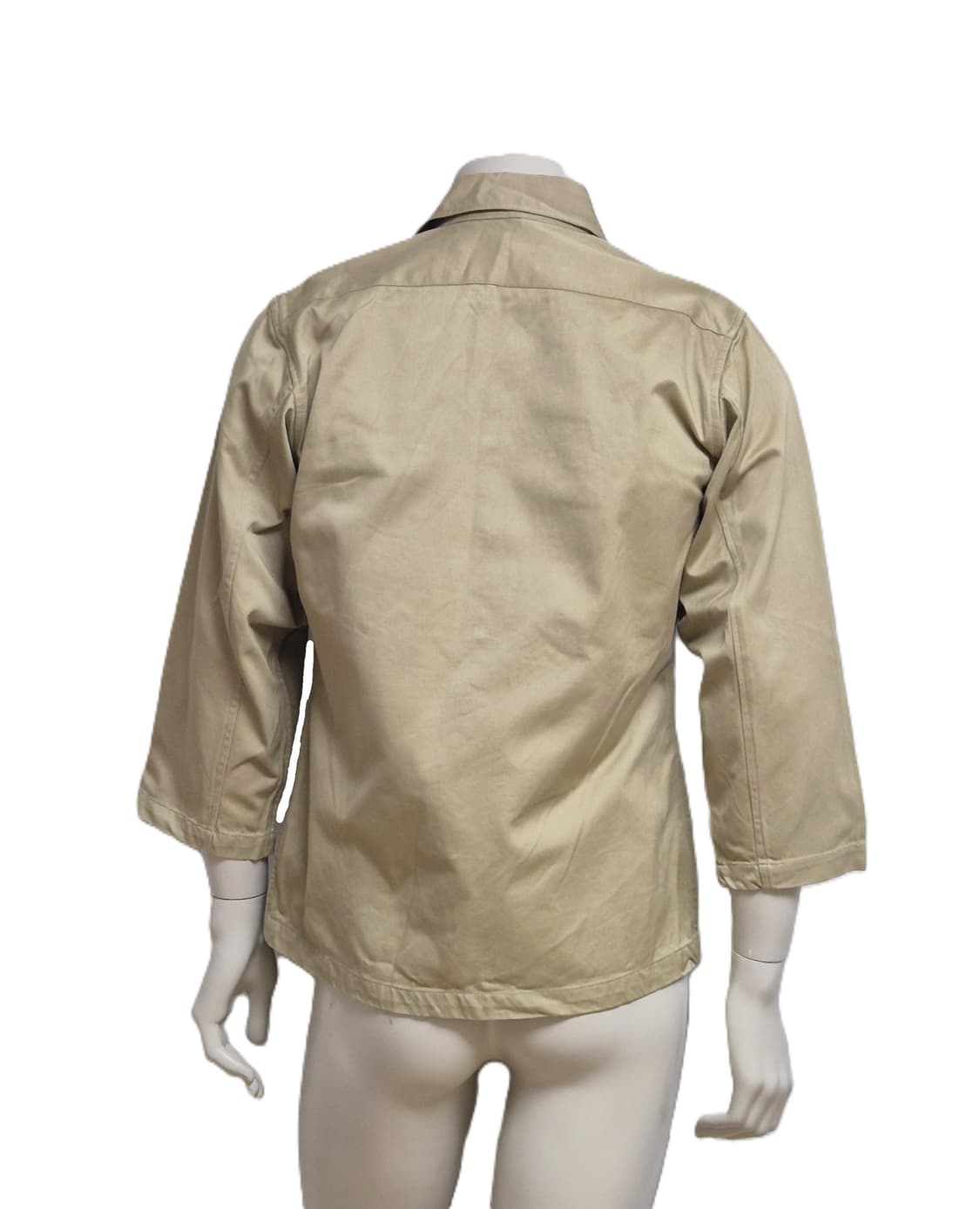 육군 구형 정복 전투복 상의 카키 긴팔 카라티 셔츠 남방 (S) 상품이미지4