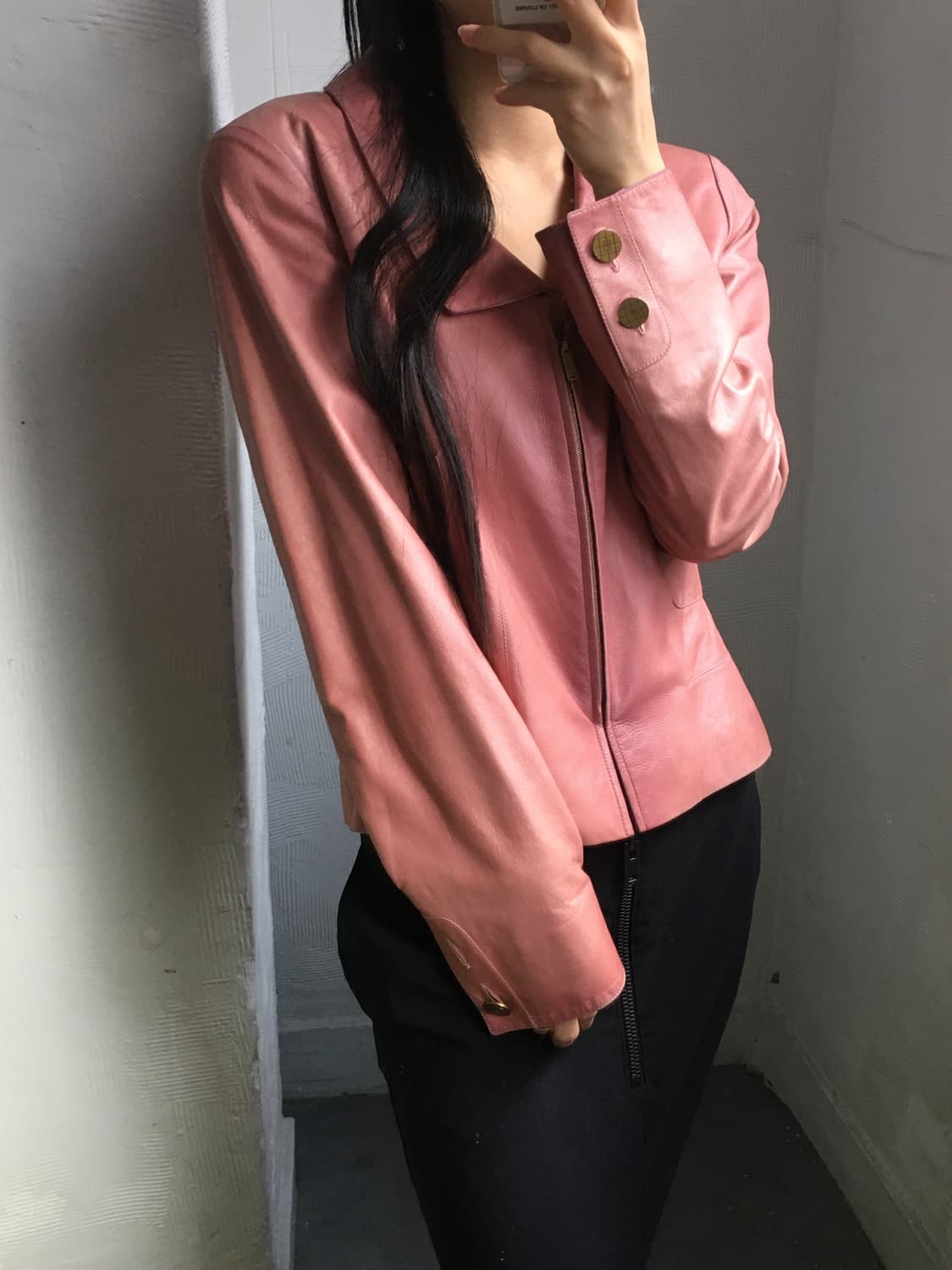 Chanel 샤넬 핑크 고트 스킨 자켓 상품이미지3