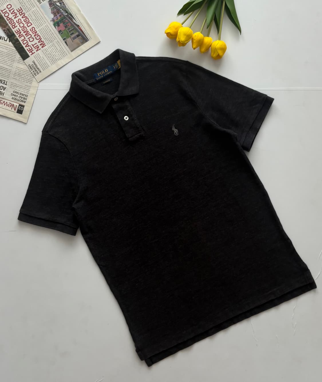 Polo 폴로랄프로렌 QR PK 그레이 카라티 상품이미지1