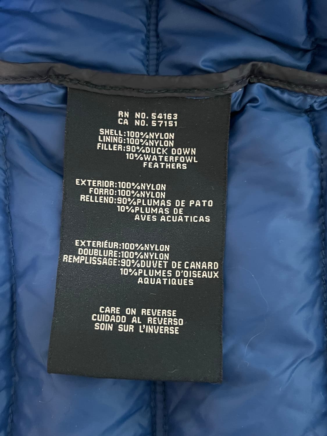 XXL) 타미힐피거 덕다운 경량패딩 네이비 상품이미지5