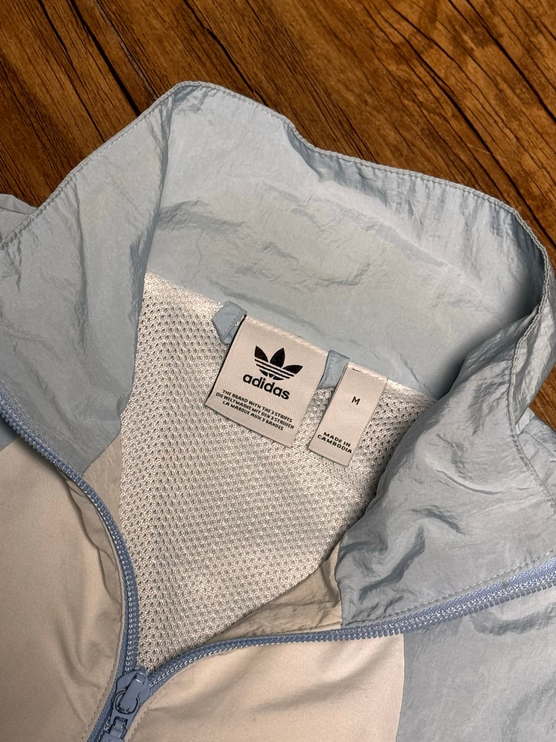 [M] 아디다스 트레포일 연하늘 바람막이 상품이미지5