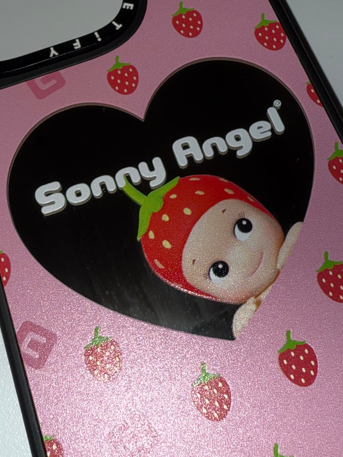 소니엔젤 딸기 케이스티파이 16프로 미러 케이스 상품이미지2