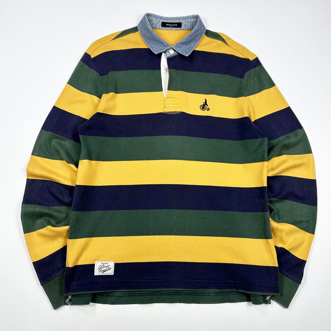 빈폴 스트라이프 카라 긴팔 럭비티 (실측 L) 상품이미지2