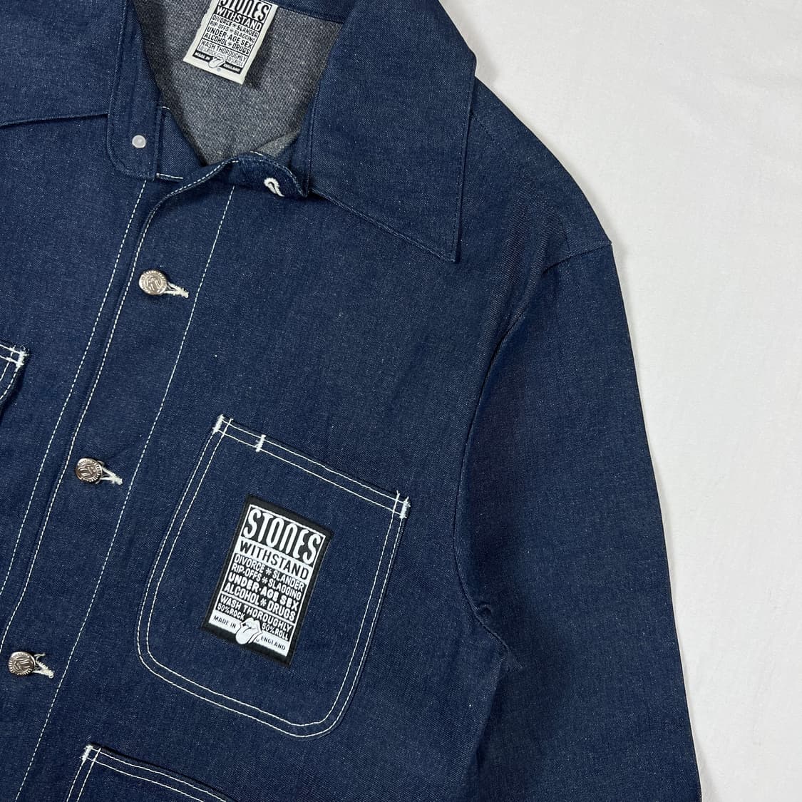 90‘s 94년도 롤링스톤스 밴드 94/95 투어 데님 초어자켓 상품이미지3