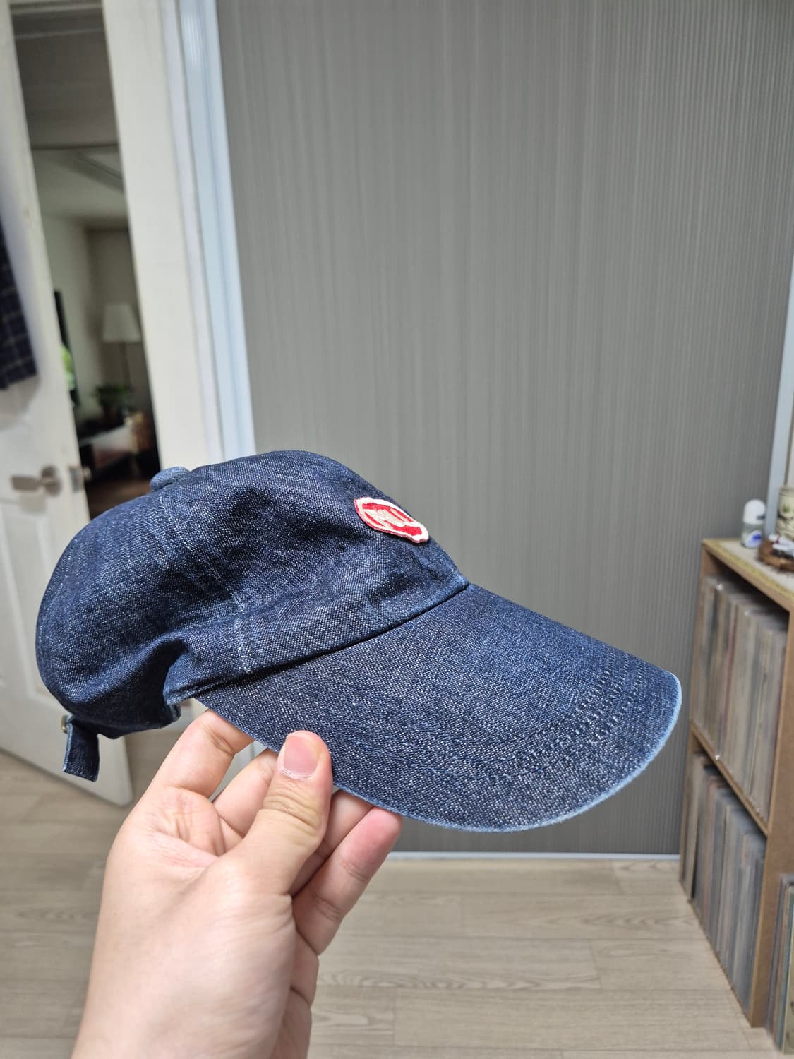 풀카운트 데님 볼캡 레드라운드 로고 (사용감 존재) 상품이미지4