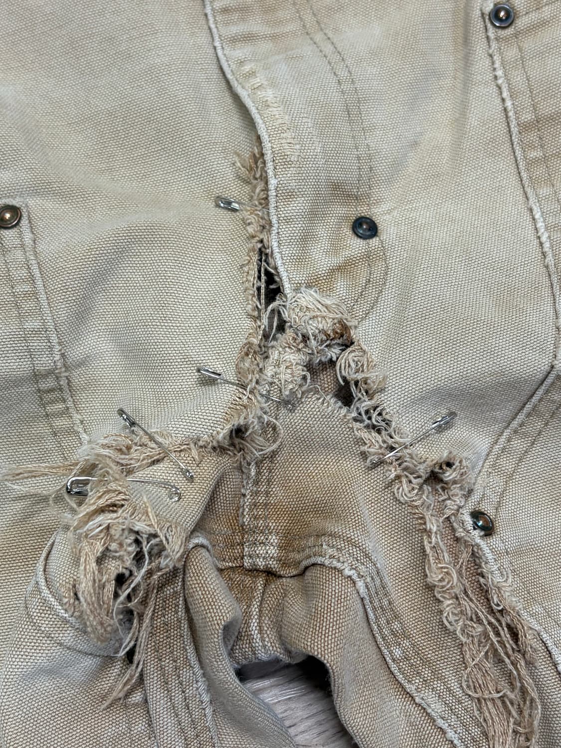 [junk] 빈티지 칼하트 b01 더블니 brn 썩블니 상품이미지5