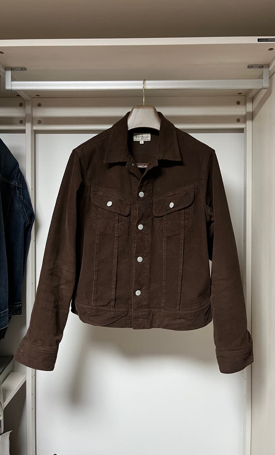 부기홀리데이 코듀로이 트러커자켓 (브라운) 상품이미지1