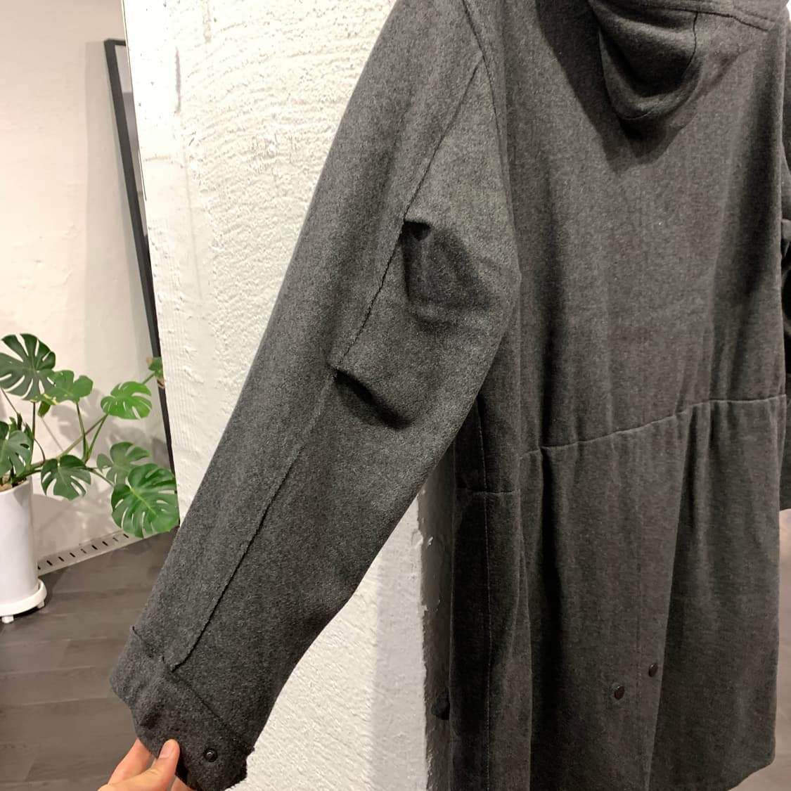 랑방 후드 코트 상품이미지4