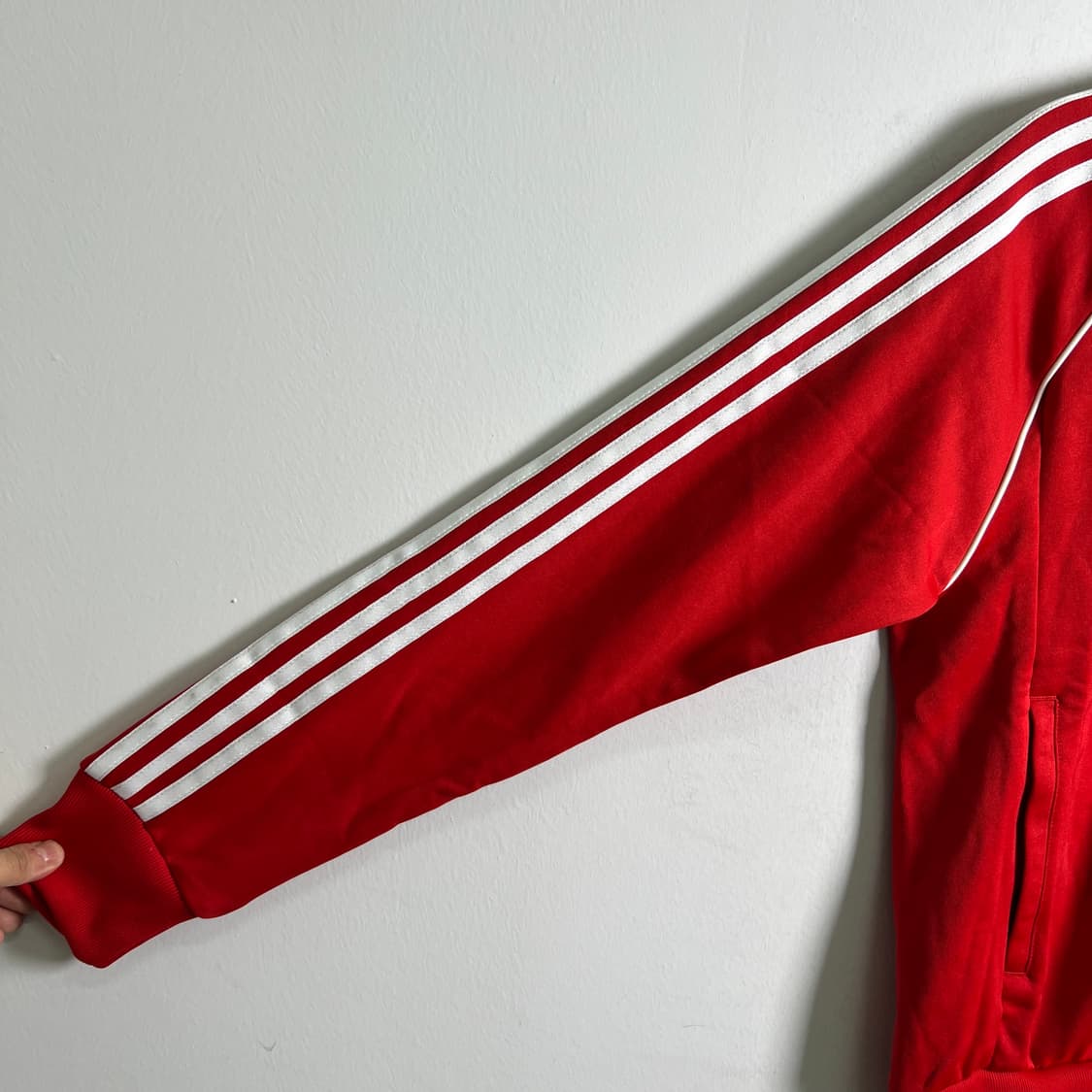 아디다스 레드 슈퍼스타 트랙탑 져지 S 상품이미지6