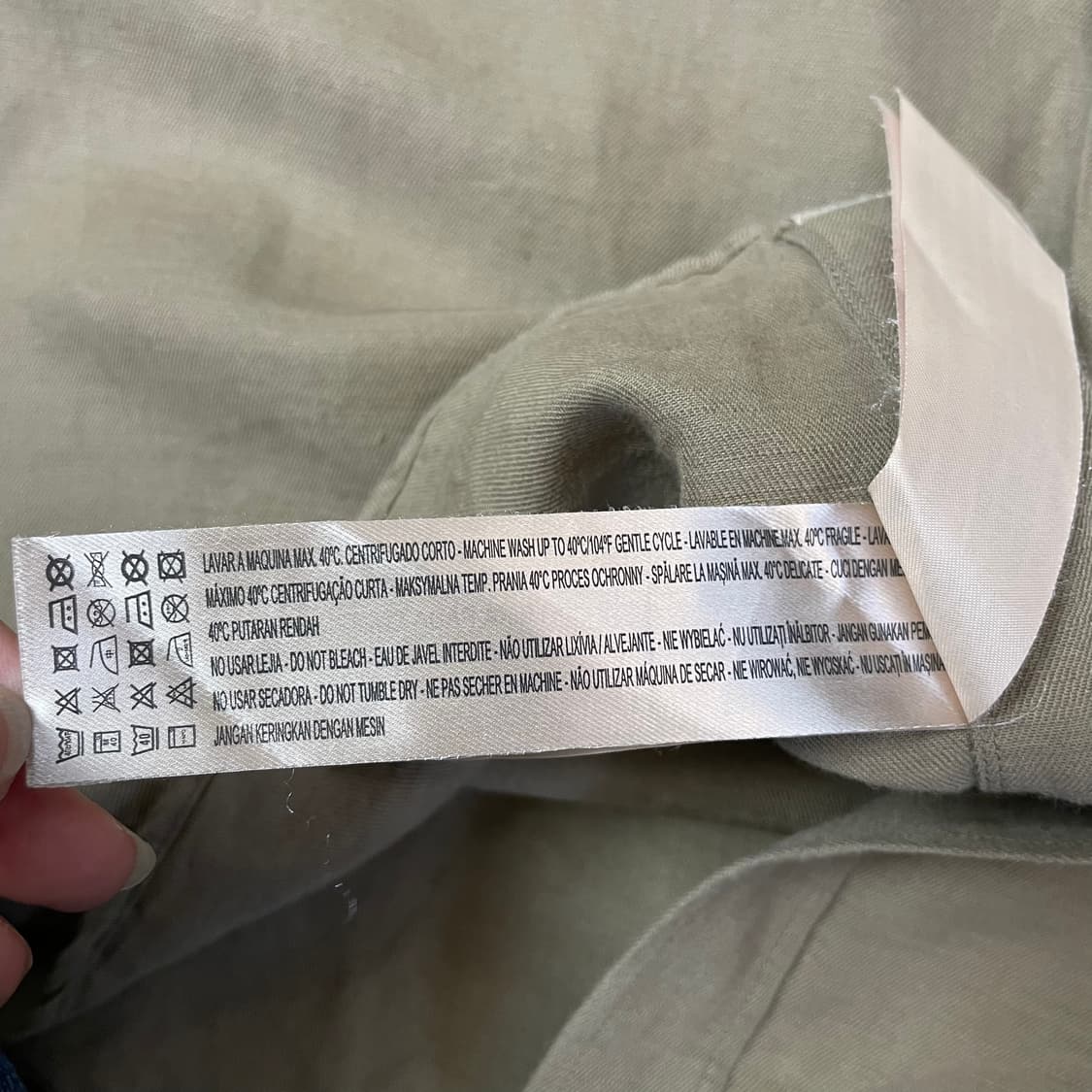 마시모두띠 카키 원포켓 엘보 패치 자켓 XL  상품이미지5