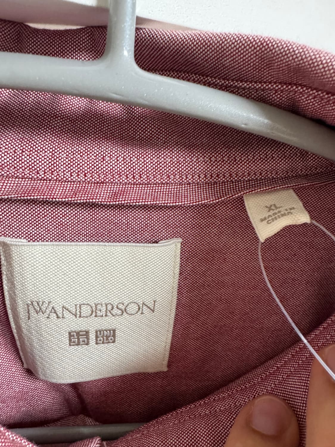 [XL/새제품]유니클로JWA 옥스포드셔츠(레드) 상품이미지3