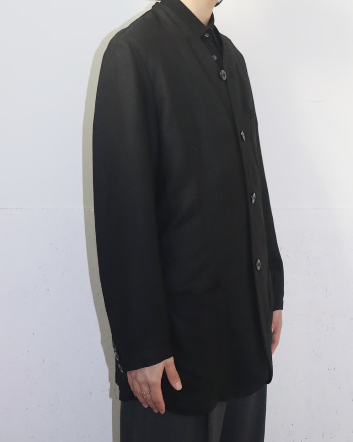 아르마니 진 90s 린넨 자켓 블랙 상품이미지3