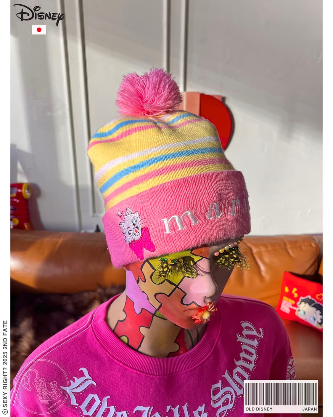 Old DISNEY Japan Marie Knit Beanie 상품이미지1