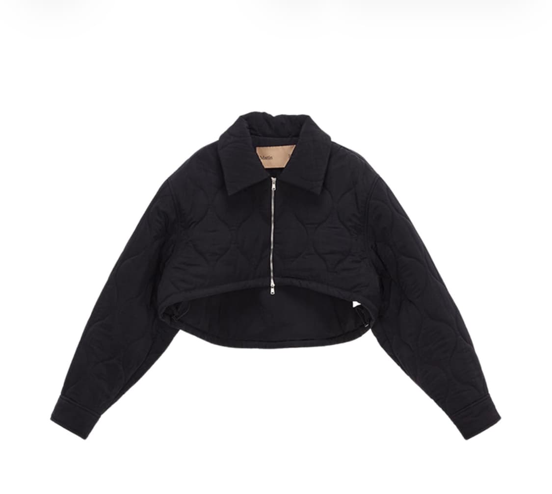 마뗑킴 볼레로 숏 패딩 점퍼 블랙 판매 상품이미지1
