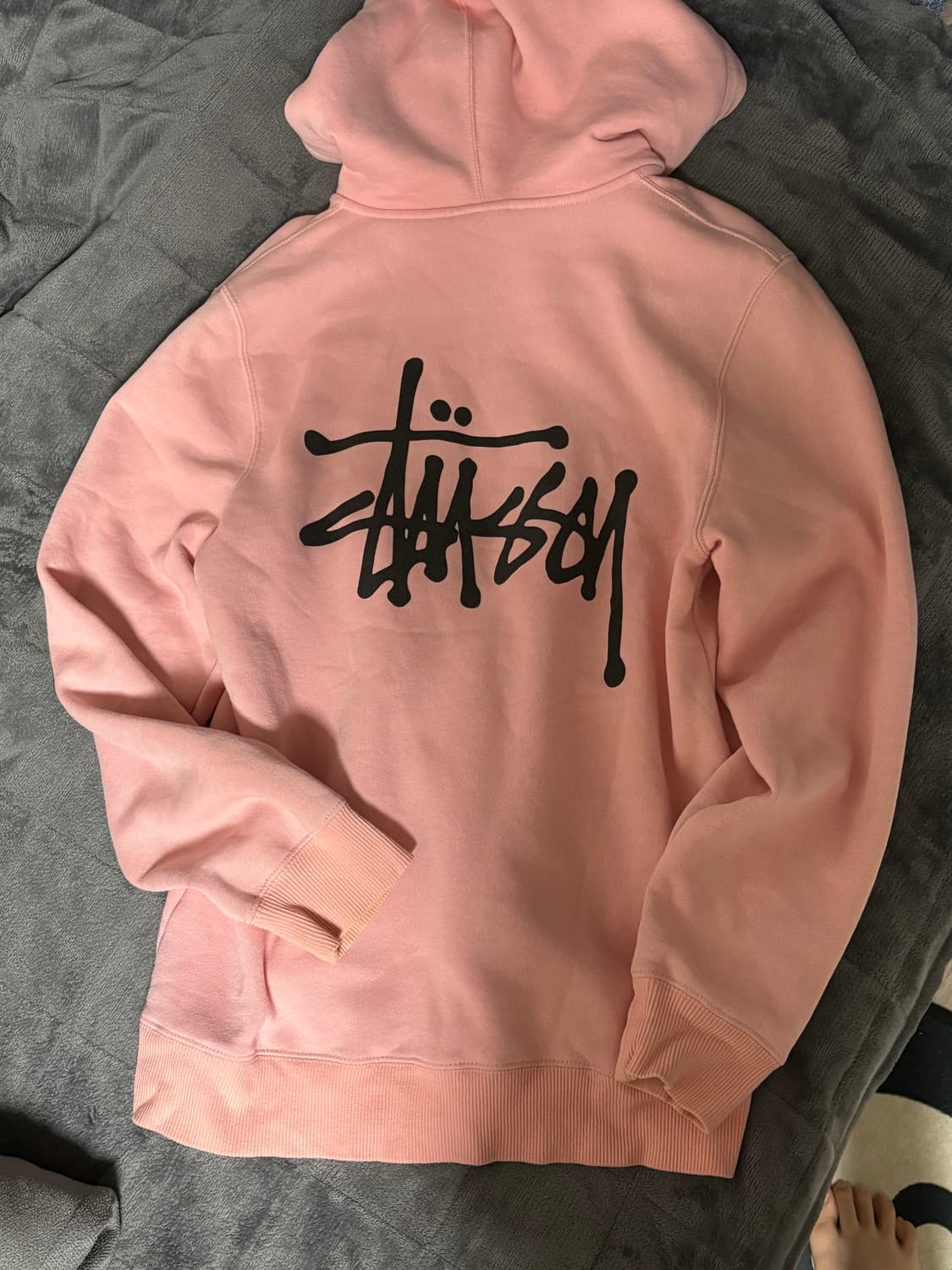 스투시 후드집업 s 핑크( 딸기우유색) 상품이미지1