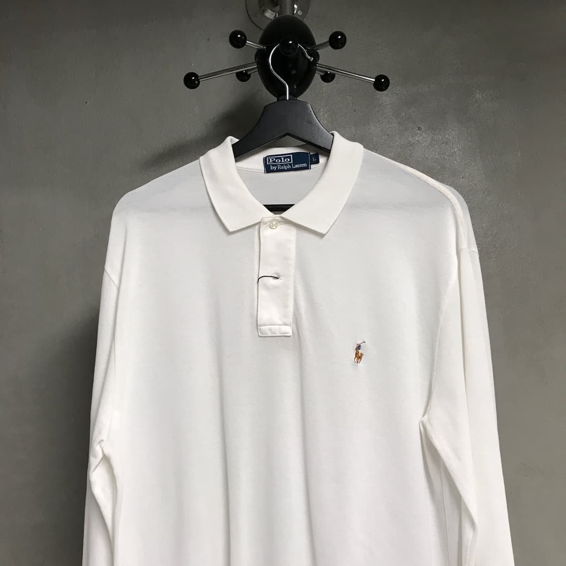 폴로 랄프로렌 PK 긴팔 카라티 화이트 L 상품이미지2