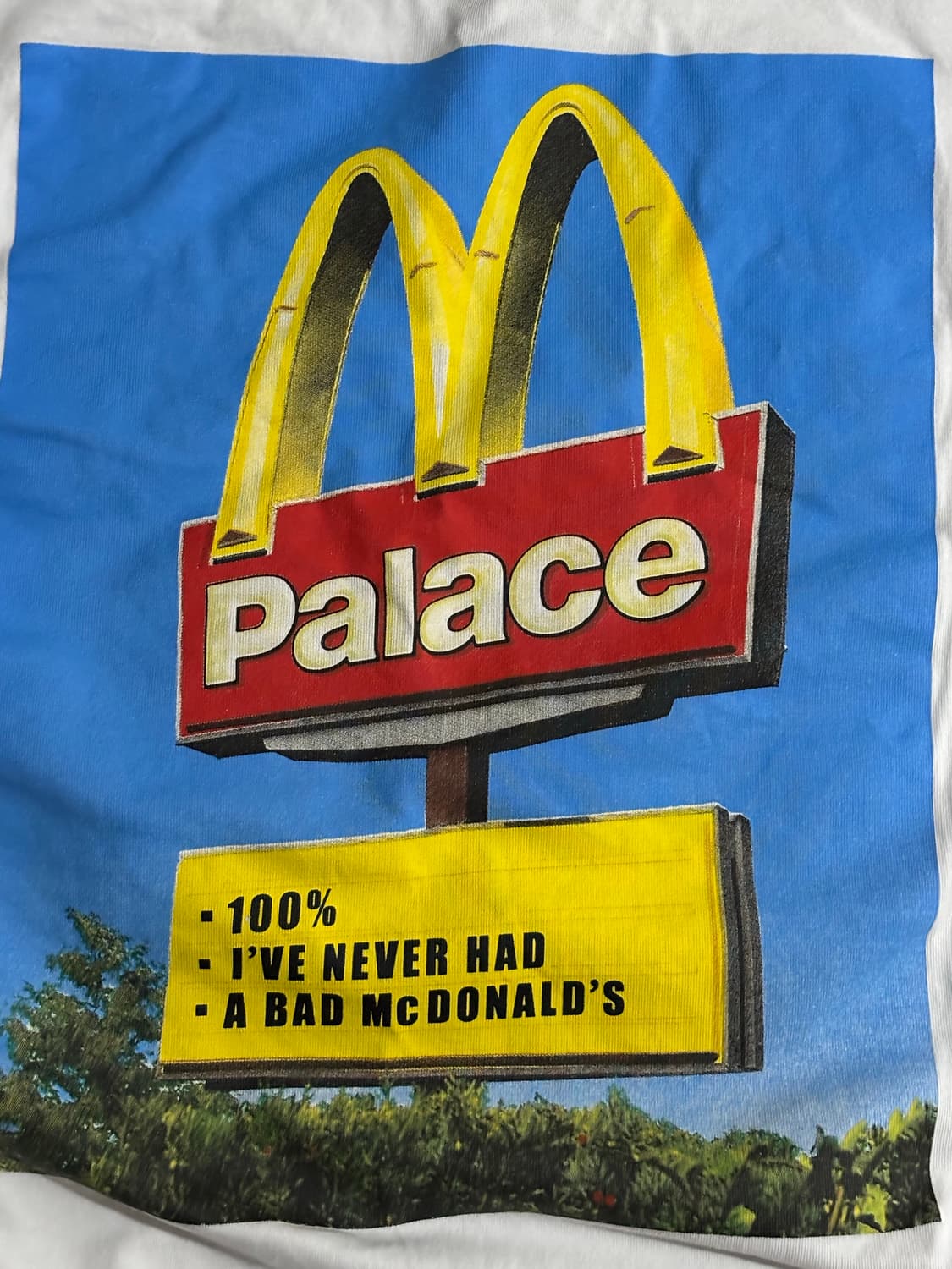 (23FW)팔라스x맥도날드 콜라보 사인 반팔 티셔츠 M사이즈 상품이미지2