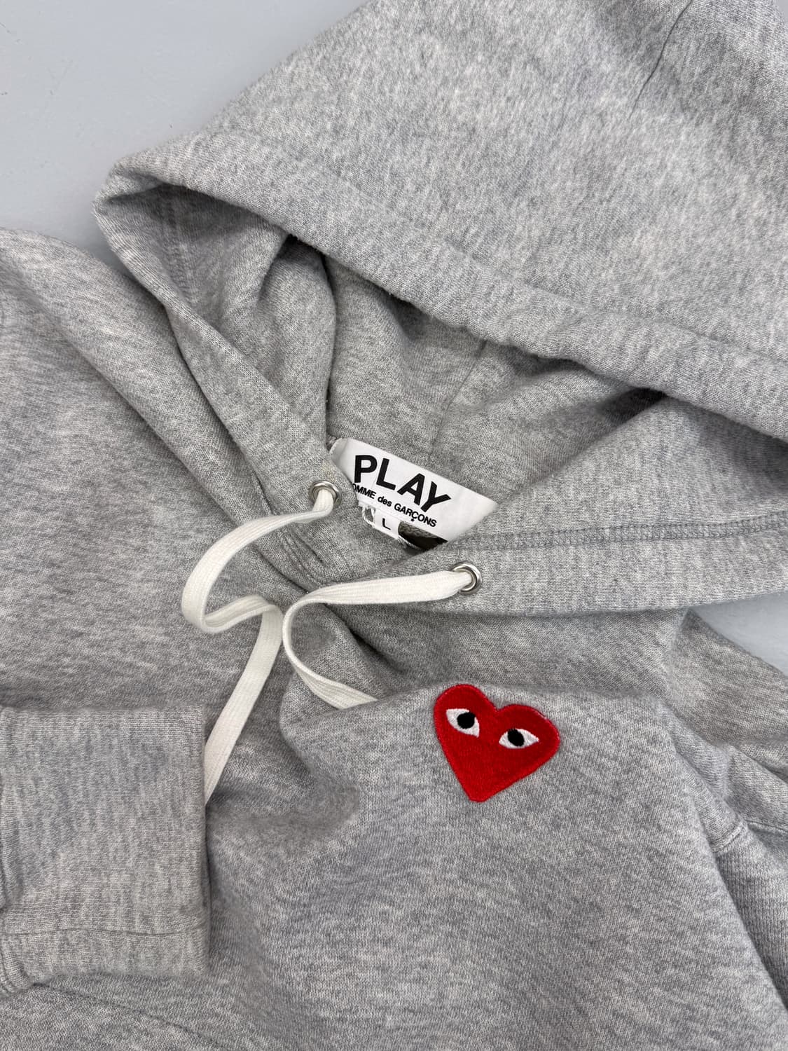 꼼데가르송 레드 하트와펜 스웻 후드 상품이미지2