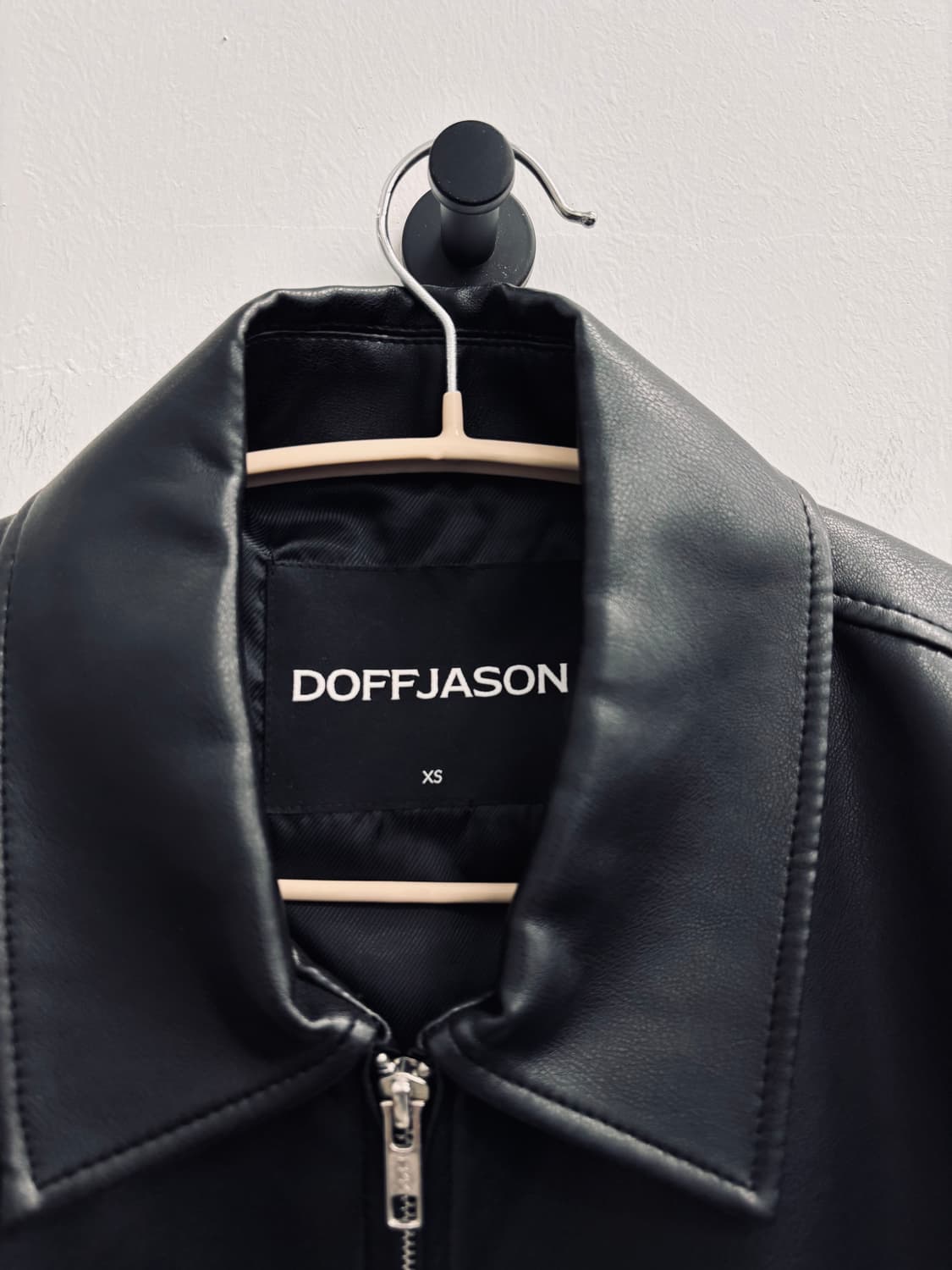 도프제이슨(DOFFJASON) 오버핏 비건 레더 자켓 상품이미지2