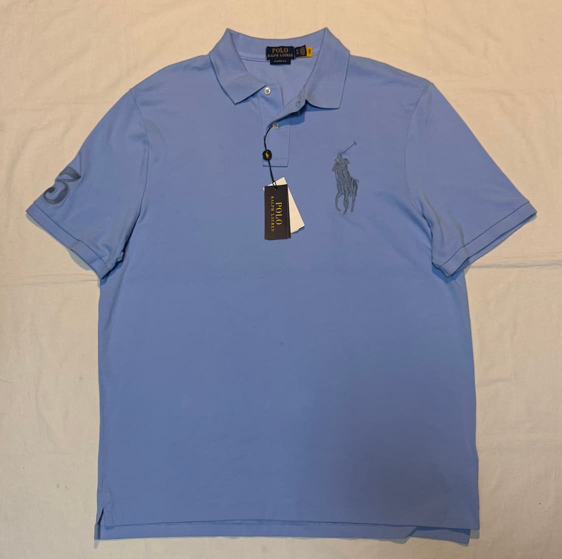 큐알새상품) 폴로 랄프로렌 빅포니 반팔 카라티 스카이블루 상품이미지1