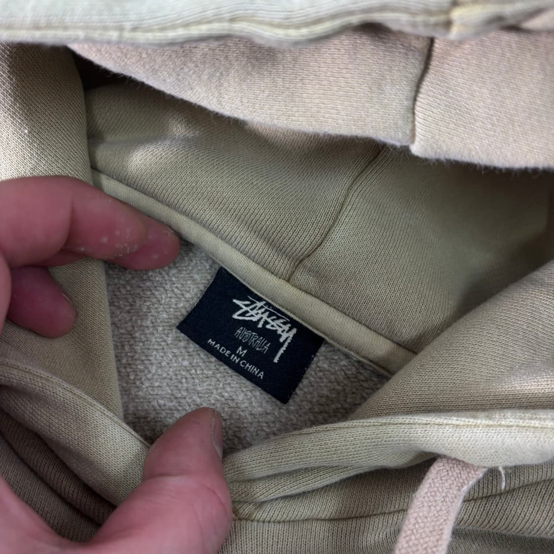 105 스투시 쉐도우 스크립트 피그먼트 후드티 상품이미지5