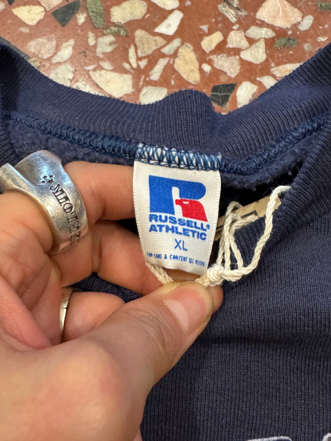 90s Virginia Cavaliers 러셀 스웻 (XL) 상품이미지4