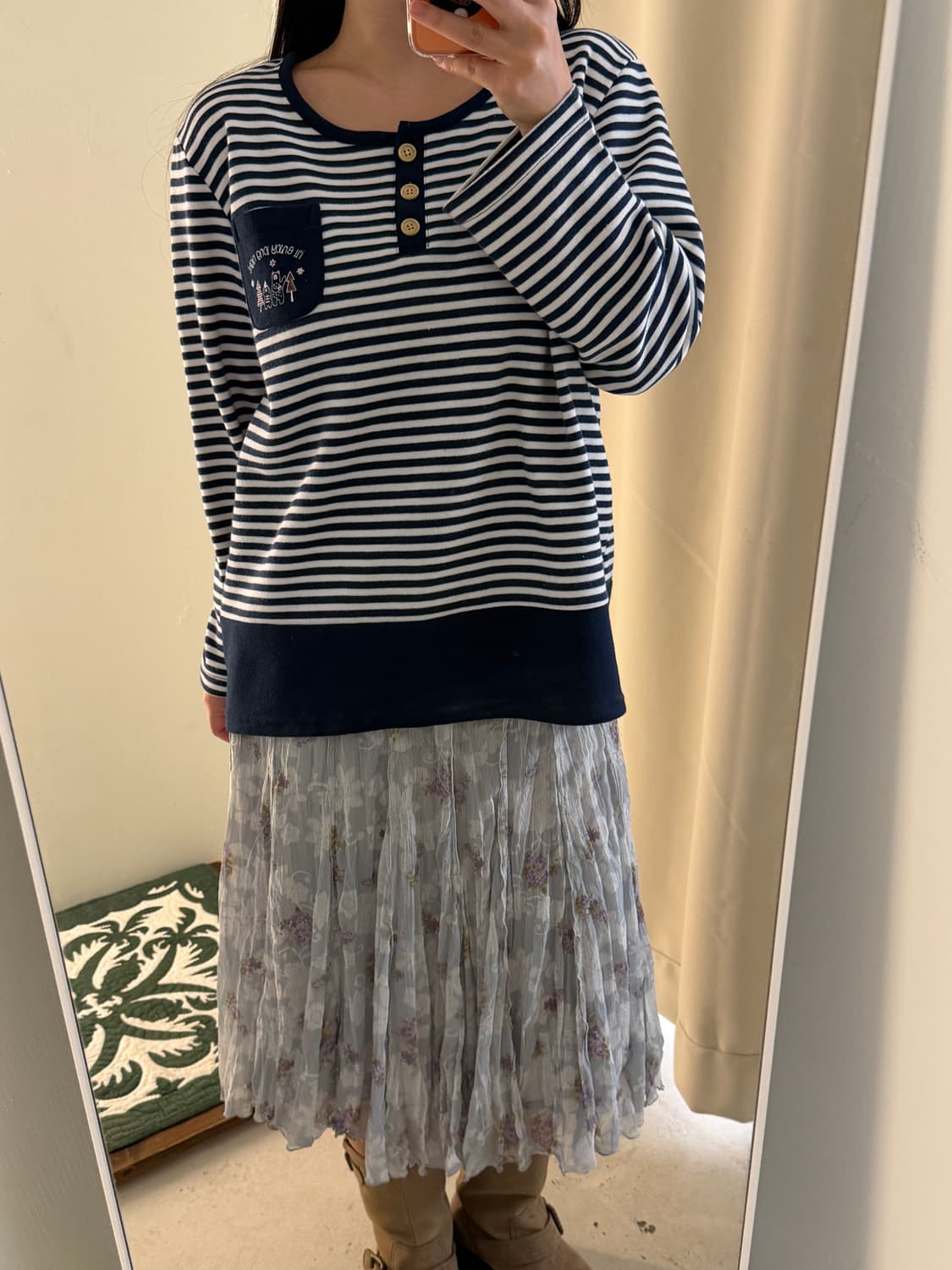 일본빈티지 모리걸 스트라이프 롱슬리브 상품이미지9