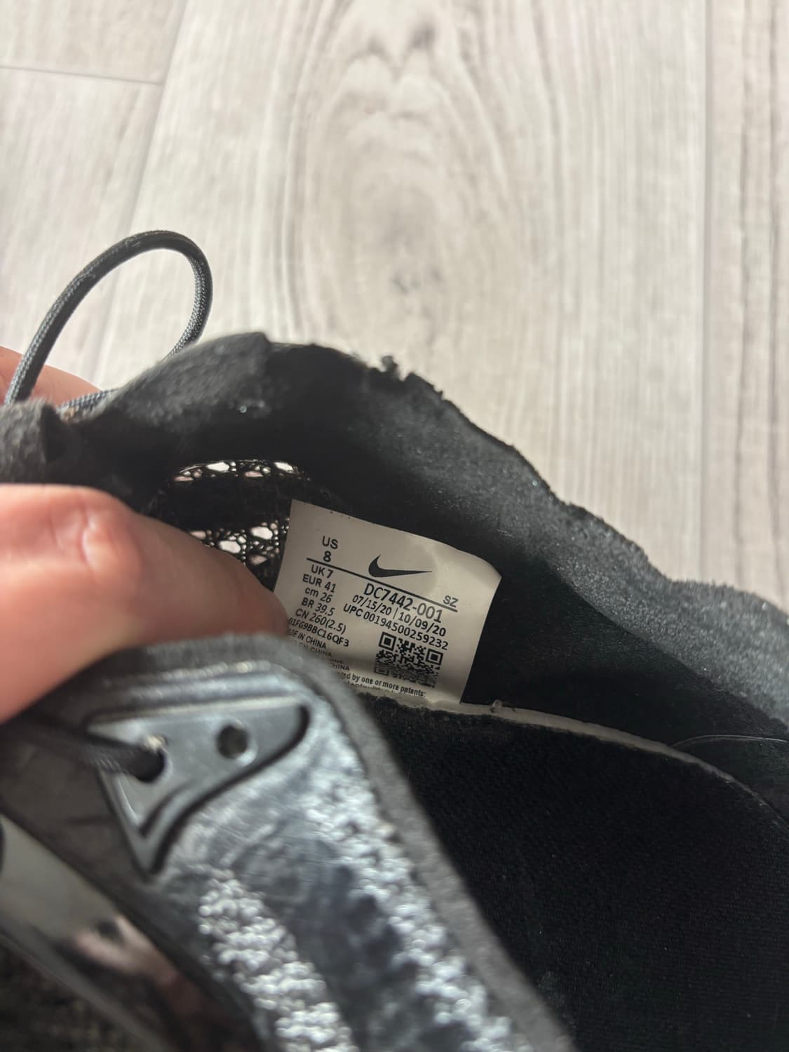 [260/하자] 나이키 mmw 004 트리플블랙 상품이미지10