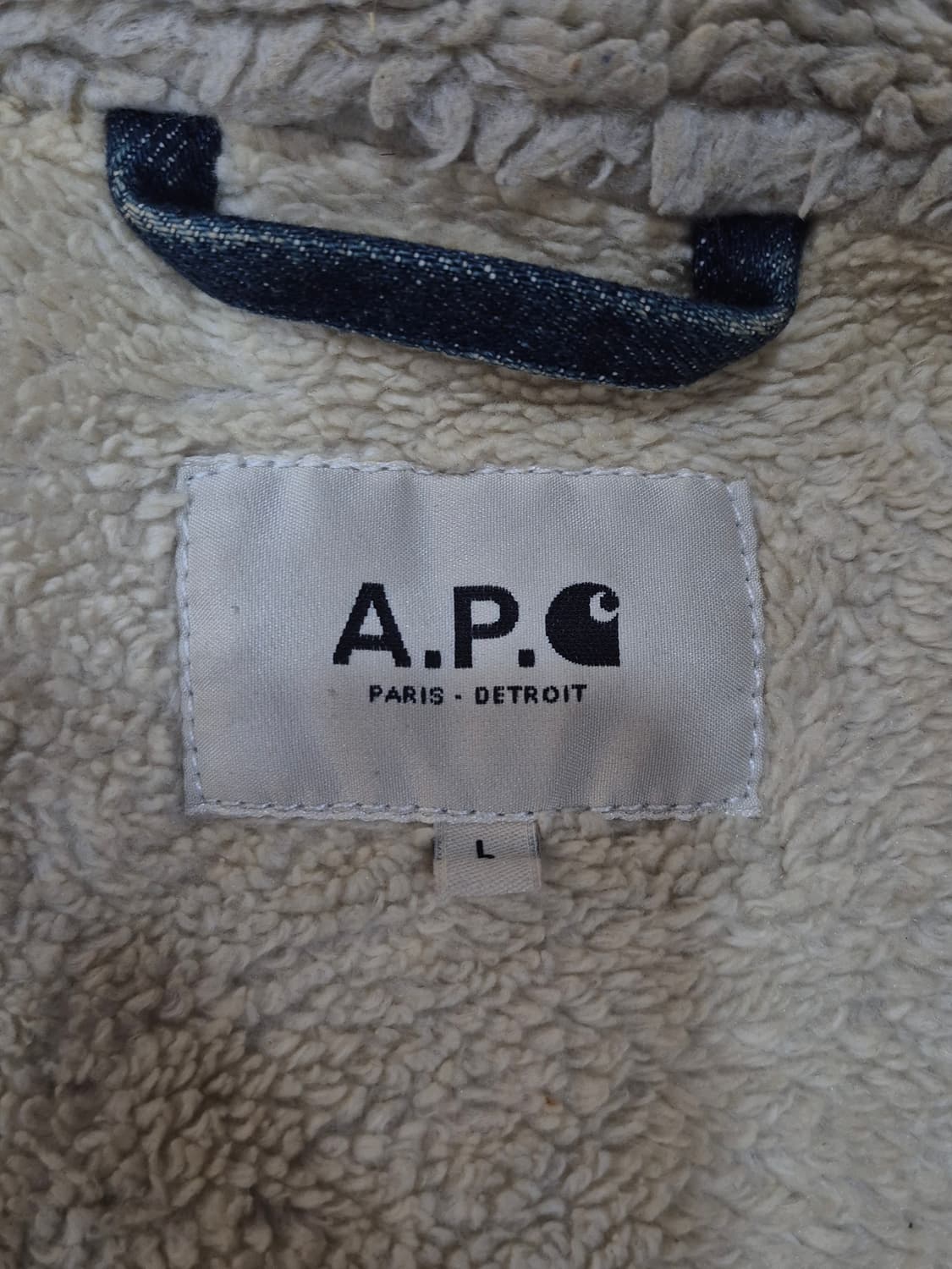 A.P.CxCarhartt WIP 13fw 데님덱자켓 남성 100사이즈 상품이미지5