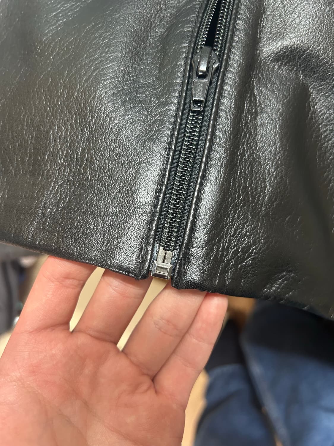 머듈 014 appendix 레더자켓 black 2size 상품이미지5