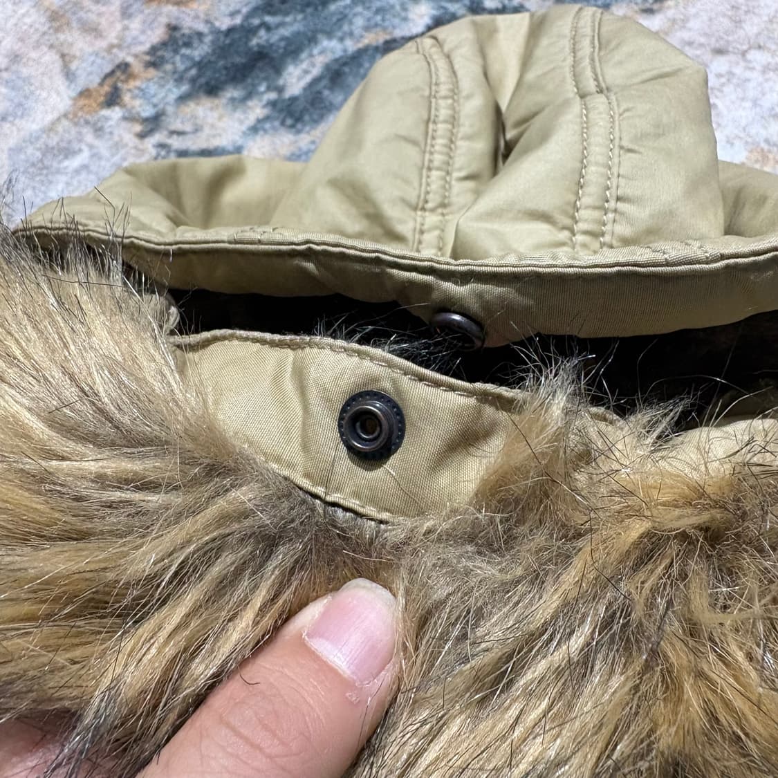 폴로 진스 빈티지 퍼후드 패딩 상품이미지7