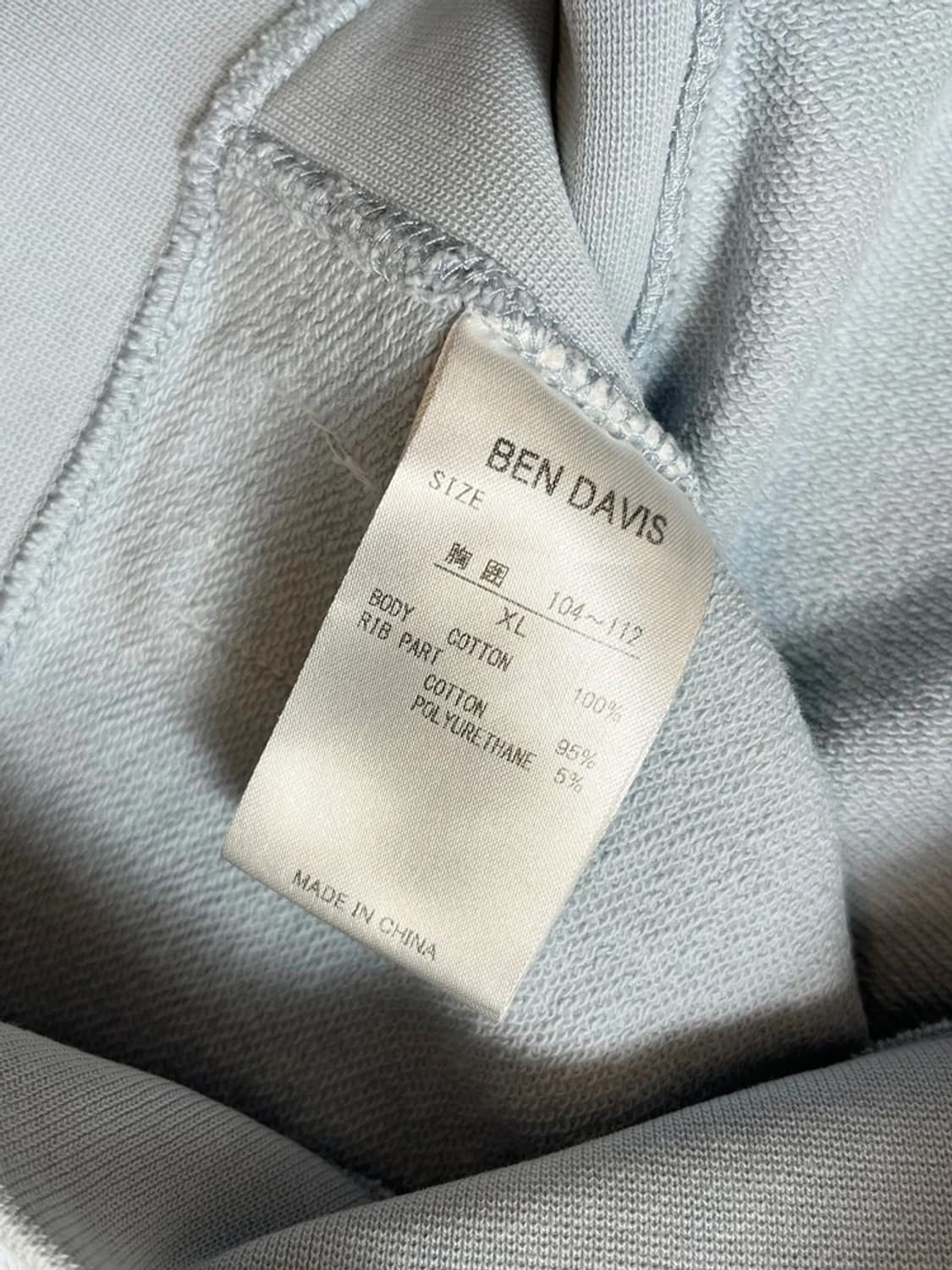 벤데이비스 재팬 리버스위브 헤비코튼 스웻 맨투맨 PN8737 상품이미지8