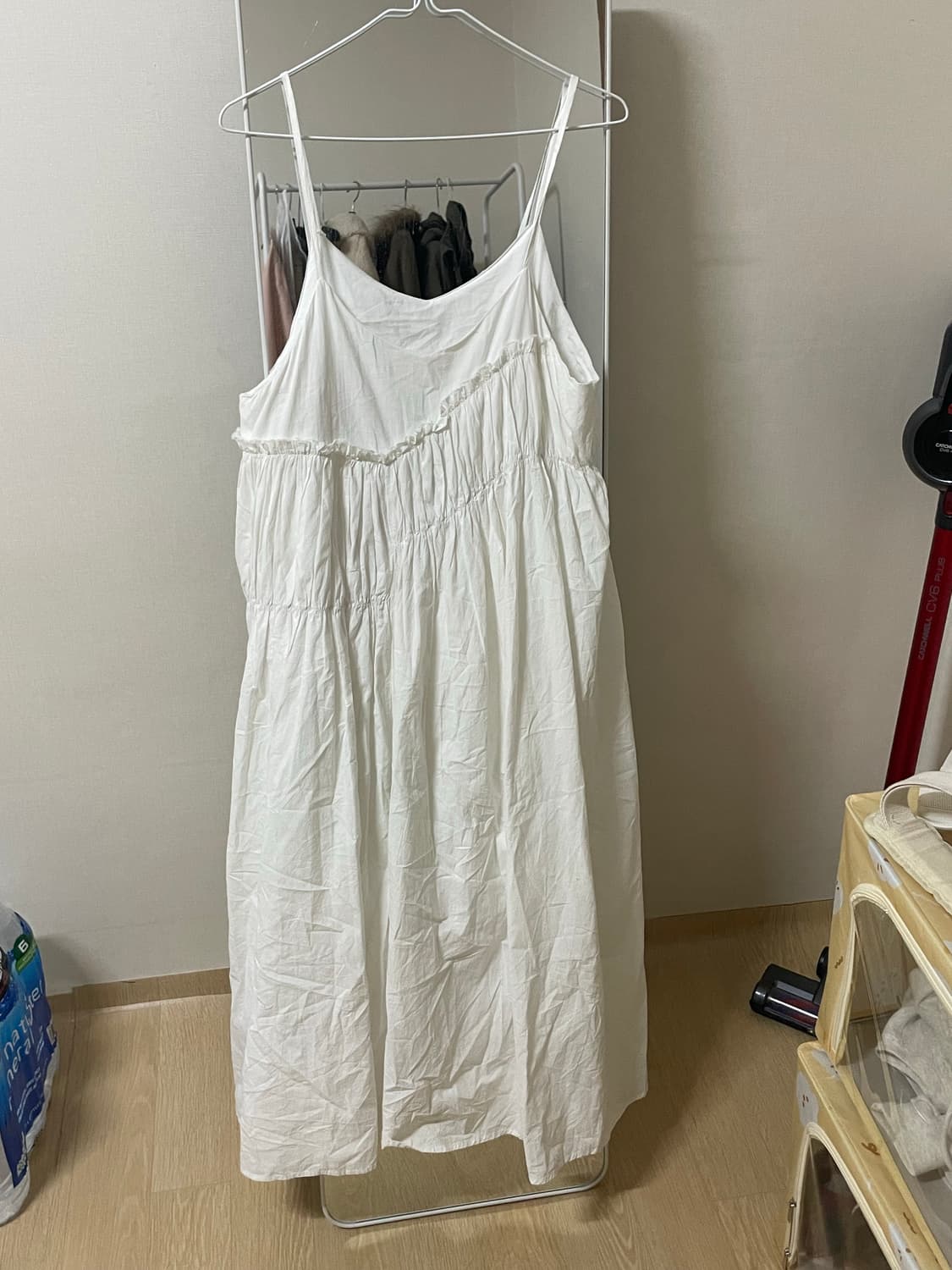 코코모리 레이어드 셔링 아방핏 원피스 상품이미지1