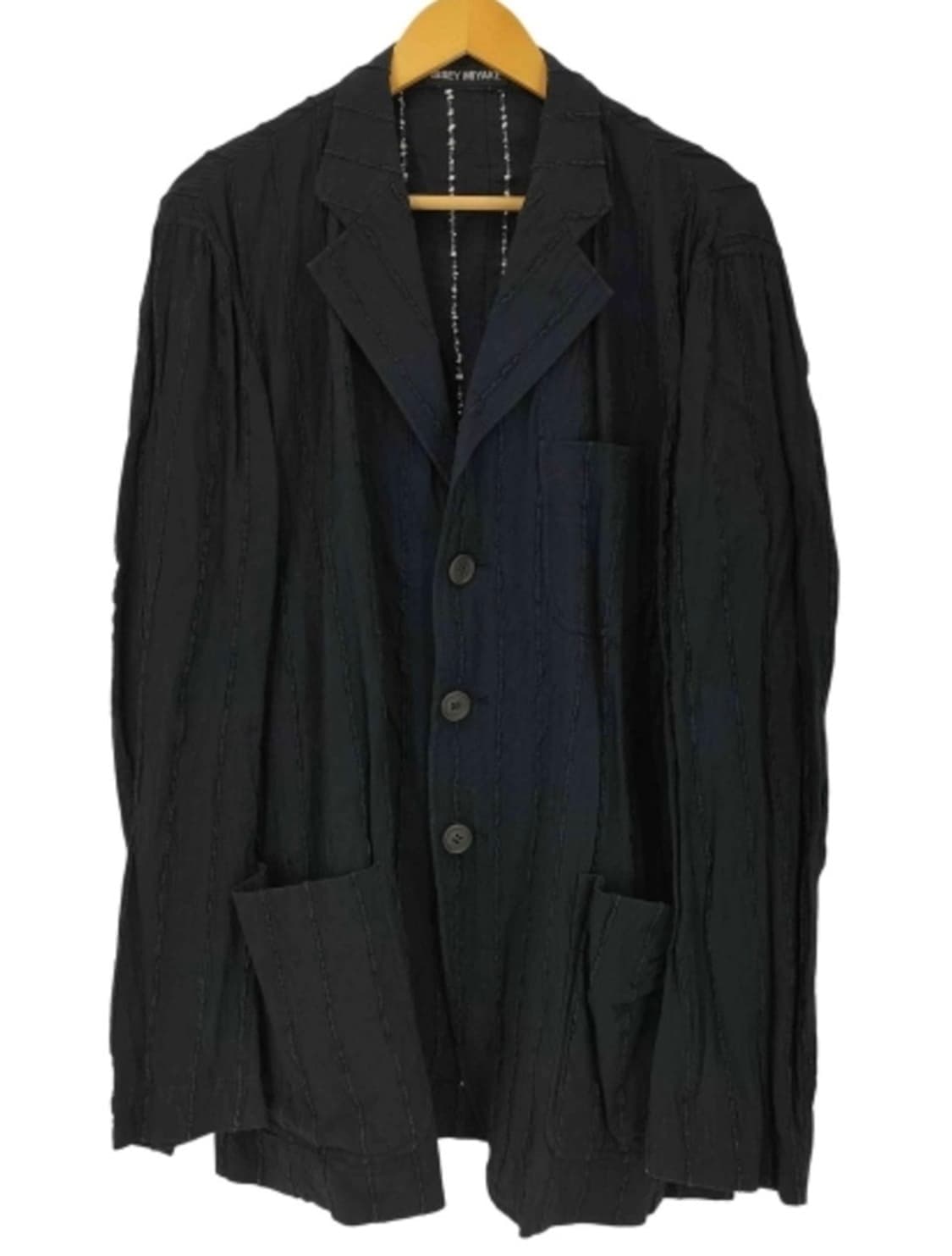 이세이미야케 04ss 스트라이프 블레이저 상품이미지1