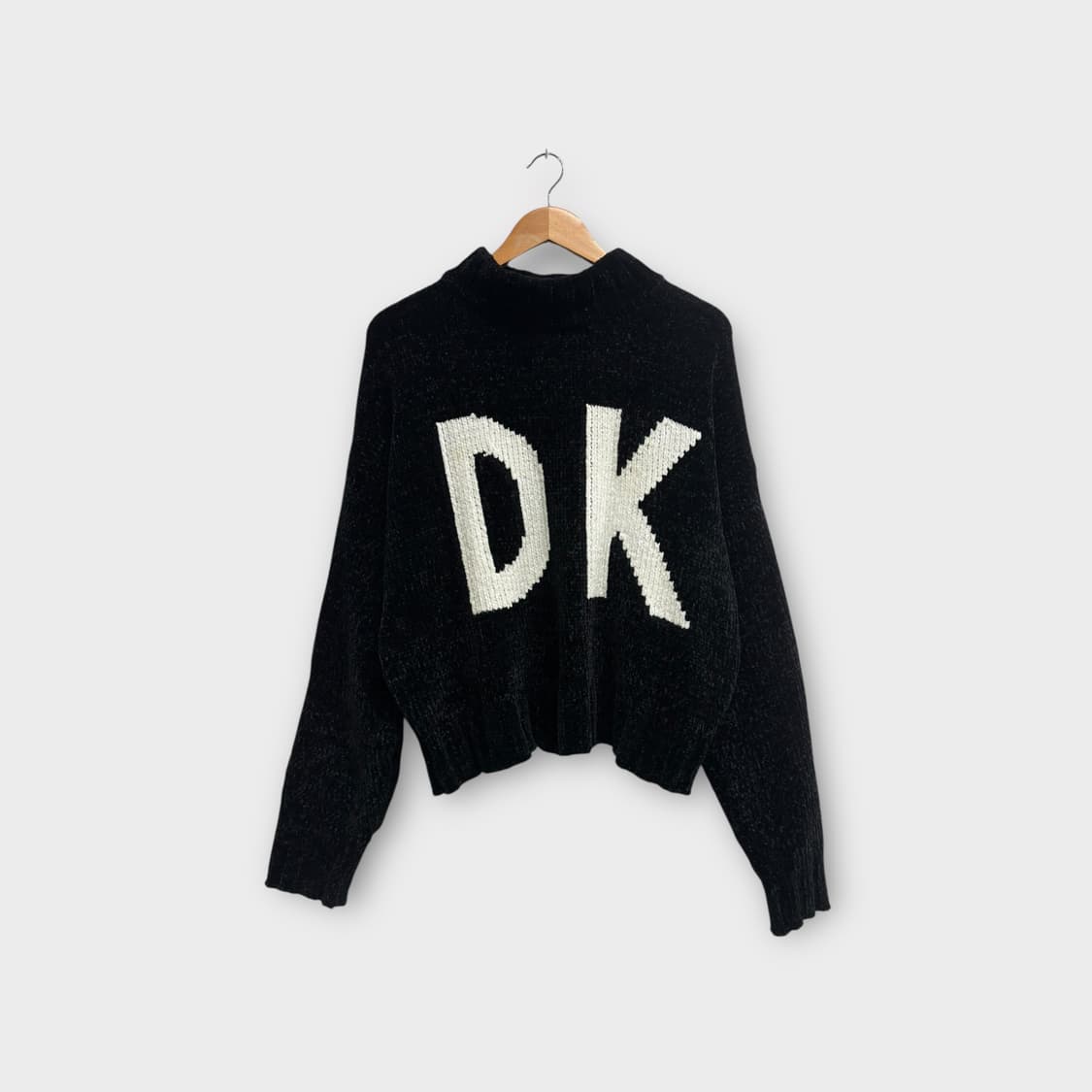 DKNY 부클 블랙 니트 M  상품이미지1