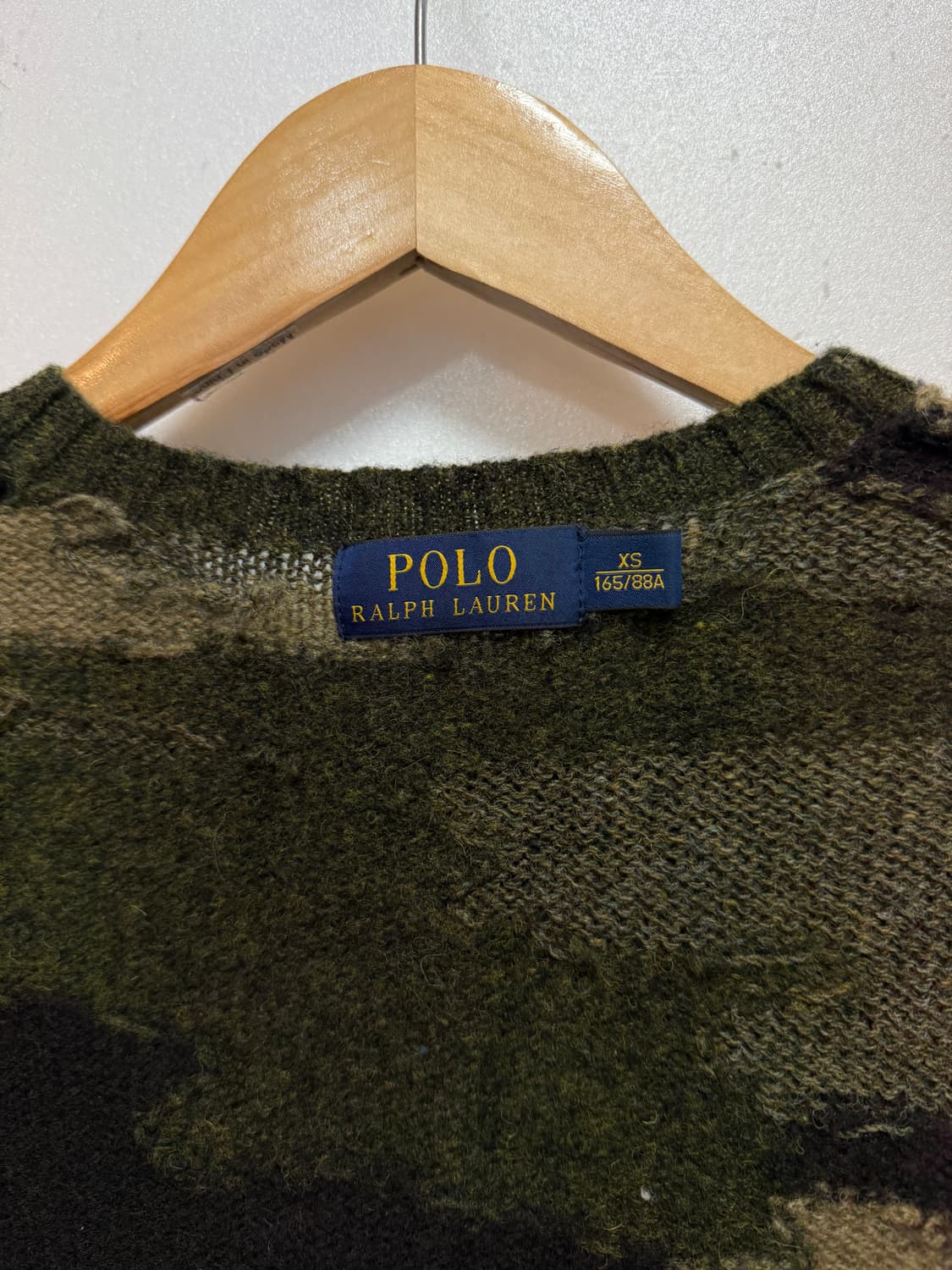 폴로 랄프로렌 엘보패치 카모플라쥬 울 니트 XS 상품이미지7