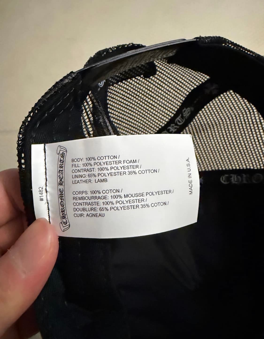 크롬하츠 세메터리 트러커햇 블랙 상품이미지4