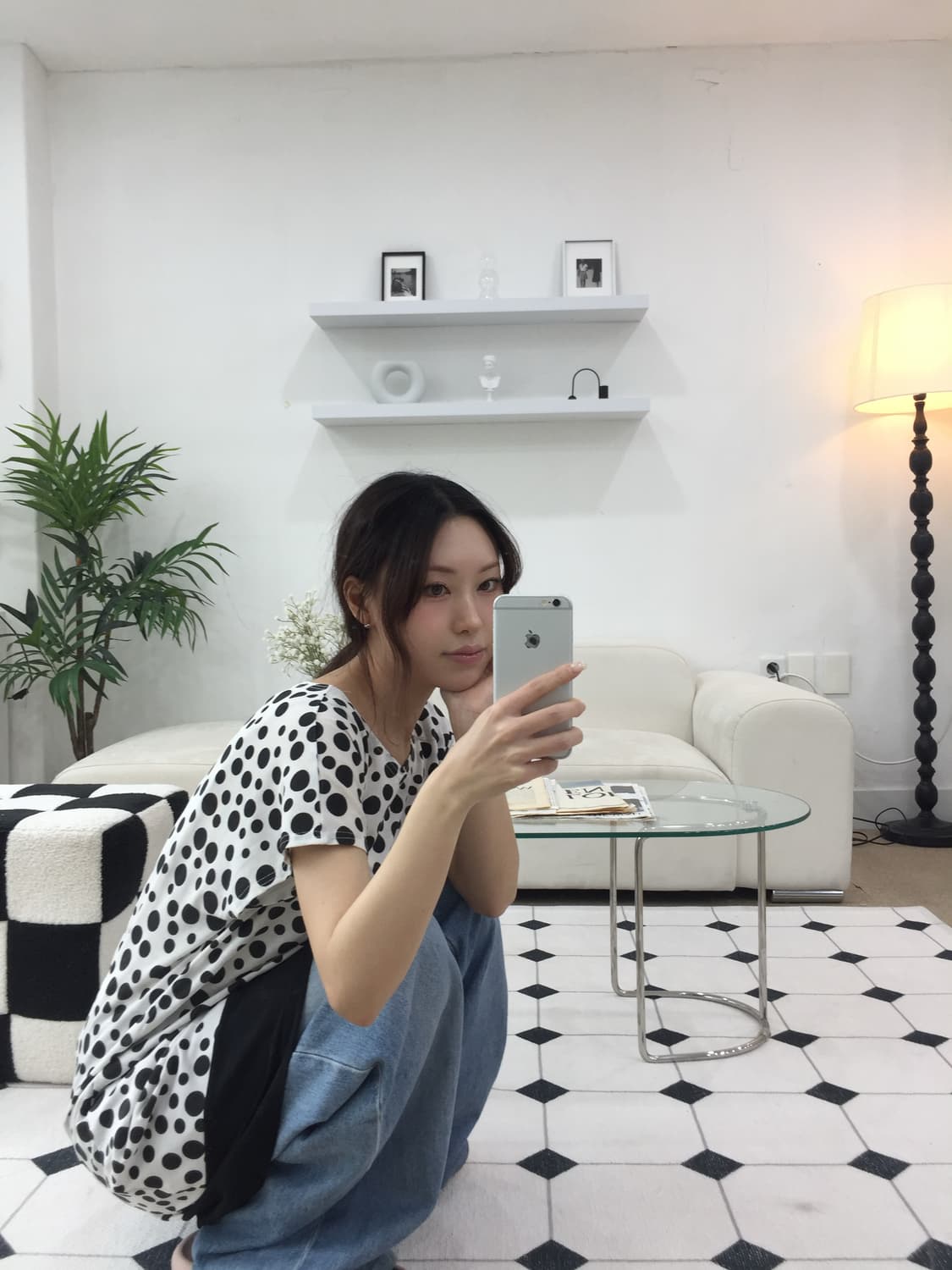 도트 레이어드 원피스 상품이미지10