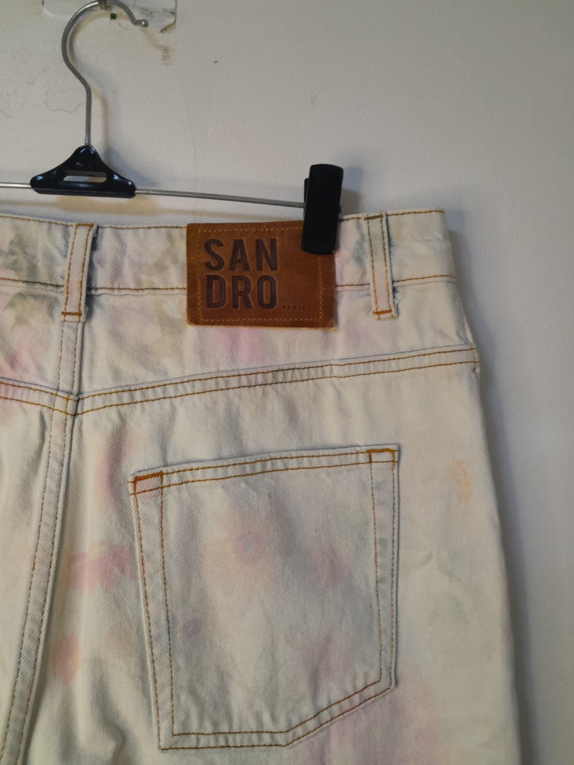 산드로 플라워 프린팅 데님바지 42 상품이미지5